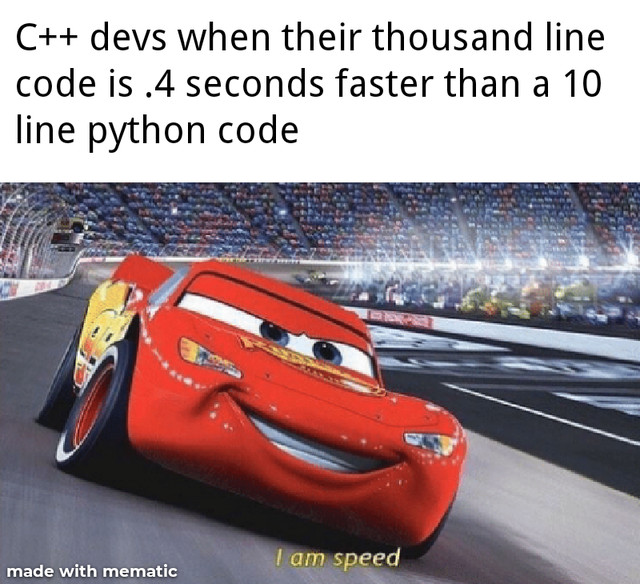 C++ vs Python snelheid