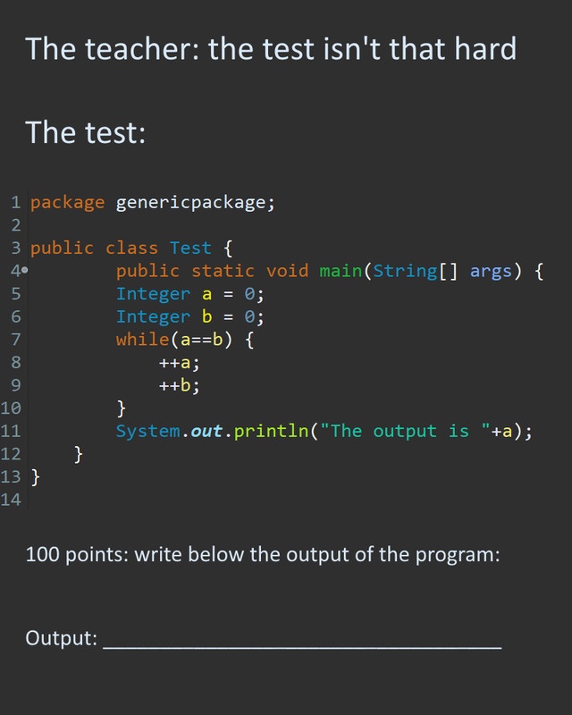 Javascript test