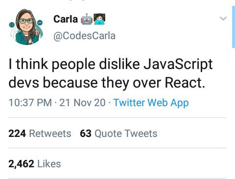 Over react