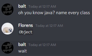 Alle classes in Java