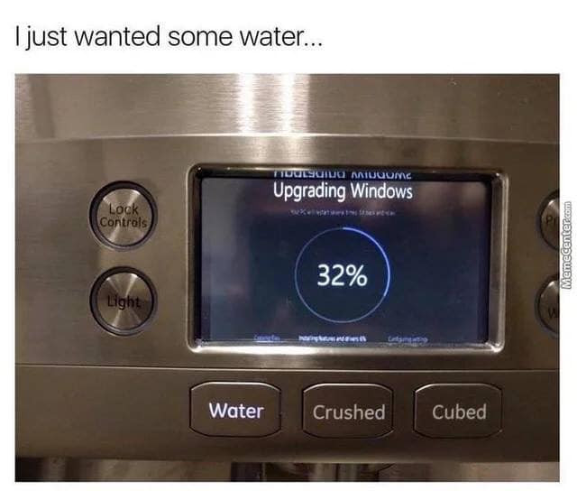 Geen water op woensdag dus